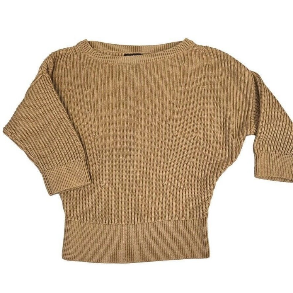 Banana Republic‎ Womens Sweater Size Small Ribbed Dolman Sleeves Organic Cotton